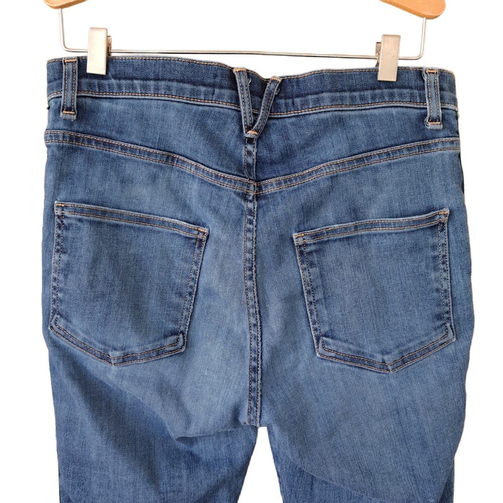 VERONICA BEARD Carly Kick Flare High Waist Crop Side Stripe Jeans Size 6/28 - Picture 9 of 11